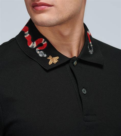 gucci polo snake collar